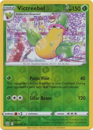 Victreebel - 3/163 - Rare Reverse Holo