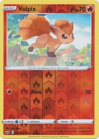 Vulpix - 022/202 - Common Reverse Holo