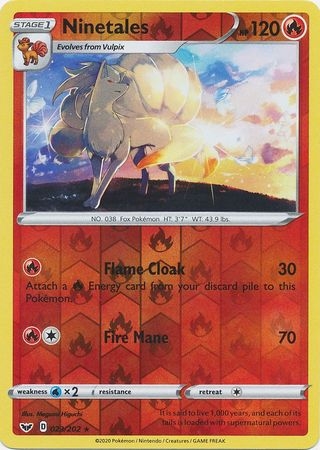 Ninetales - 023/202 - Rare Reverse Holo