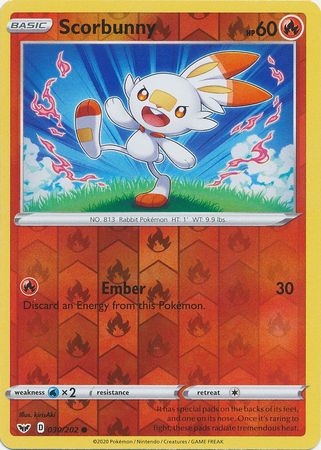 Scorbunny - 030/202 - Common Reverse Holo