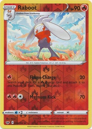 Raboot - 032/202 - Uncommon Reverse Holo