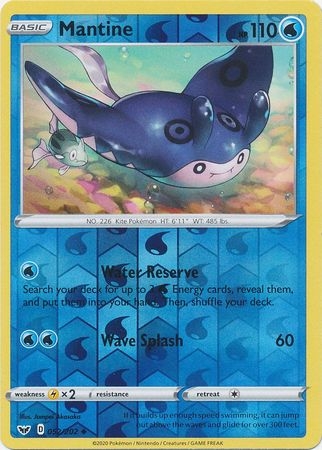 Mantine - 052/202 - Uncommon Reverse Holo