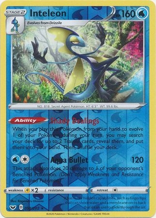 Inteleon - 058/202 - Holo Rare Reverse Holo
