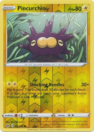 Pincurchin - 077/202 - Common Reverse Holo