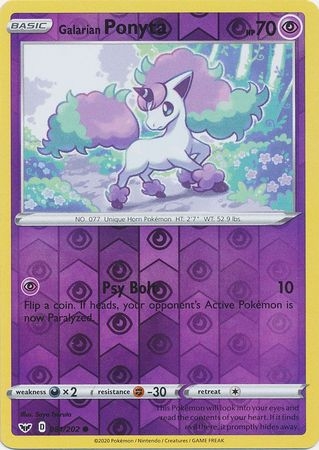 Galarian Ponyta - 081/202 - Common Reverse Holo