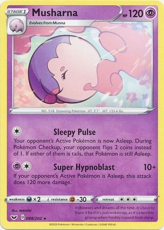 Musharna - 088/202 - Rare