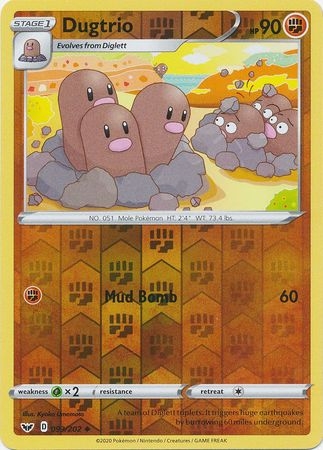 Dugtrio - 093/202 - Uncommon Reverse Holo