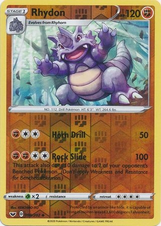 Rhydon - 098/202 - Uncommon Reverse Holo
