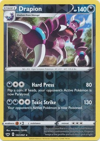 Drapion - 122/202 - Rare Reverse Holo