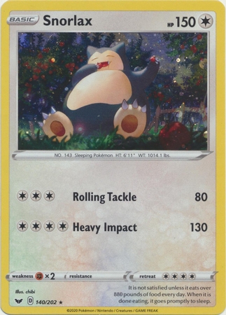 Snorlax - 140/202 - Alternate Holo Promo