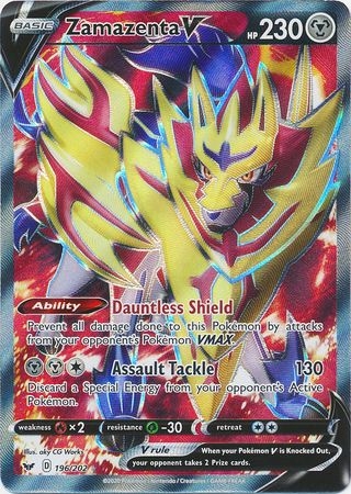 Zamazenta V - 196/202 - Full Art Ultra Rare