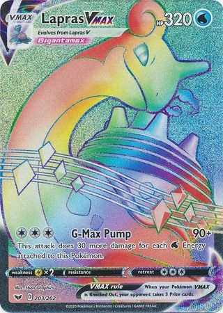 Lapras VMAX - 203/202 - Hyper Rare