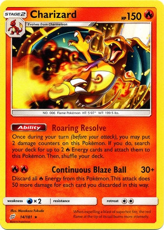 Charizard - 14/181 - Rare