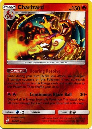 Charizard - 14/181 - Rare Reverse Holo