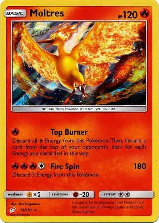 Moltres - 19/181 - Holo Rare