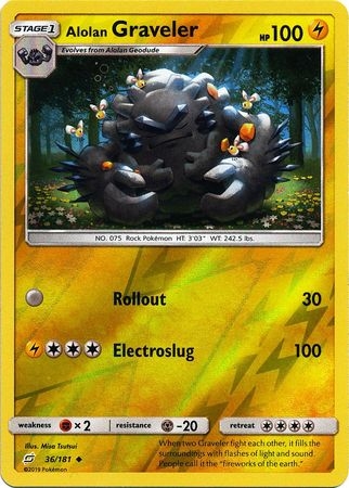 Alolan Graveler - 36/181 - Uncommon Reverse Holo