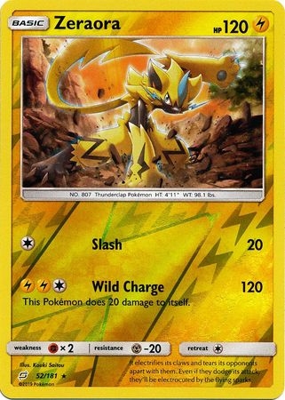 Zeraora - 52/181 - Holo Rare Reverse Holo