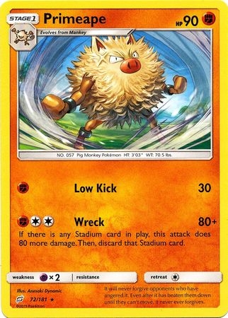 Primeape - 72/181 - Rare