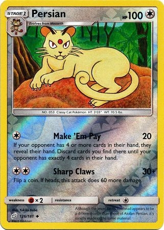Persian - 126/181 - Uncommon Reverse Holo