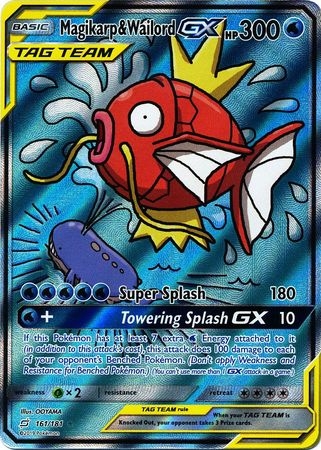 Magikarp & Wailord GX - 161/181 - Full Art Ultra Rare