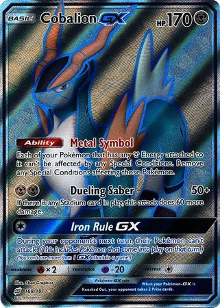 Cobalion GX - 168/181 - Full Art Ultra Rare