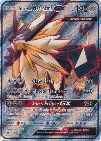 Dusk Mane Necrozma GX - 145/156 - Full Art Ultra Rare