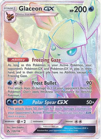 Glaceon GX - 159/156 - Hyper Rare