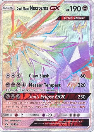 Dusk Mane Necrozma GX - 163/156 - Hyper Rare