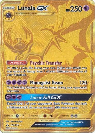 Lunala GX - 172/156 - Gold Secret