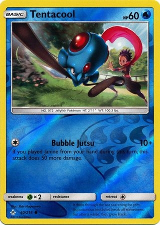 Tentacool - 40/214 - Common Reverse Holo
