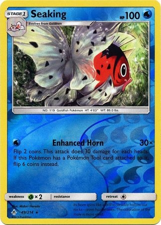 Seaking - 49/214 - Rare Reverse Holo