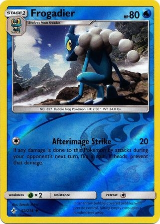 Frogadier - 52/214 - Uncommon Reverse Holo