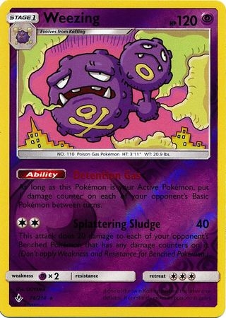 Weezing - 74/214 - Rare Reverse Holo
