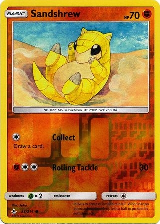 Sandshrew - 83/214 - Common Reverse Holo