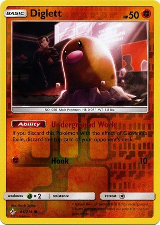 Diglett - 85/214 - Common Reverse Holo