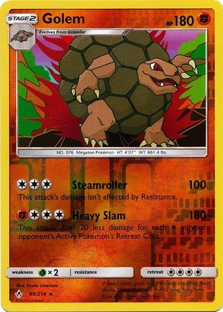 Golem - 89/214 - Holo Rare Reverse Holo
