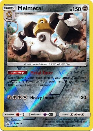 Melmetal - 129/214 - Holo Rare Reverse Holo