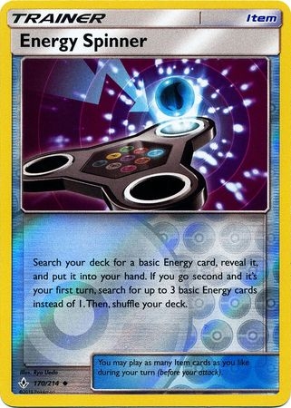 Energy Spinner - 170/214 - Uncommon Reverse Holo