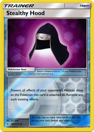 Stealthy Hood - 186/214 - Uncommon Reverse Holo