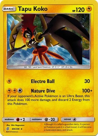 Tapu Koko - 69/236 - Holo Rare
