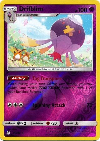 Drifblim - 81/236 - Rare Reverse Holo