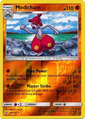 Medicham - 110/236 - Rare Reverse Holo