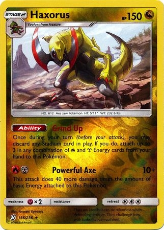 Haxorus - 156/236 - Holo Rare Reverse Holo