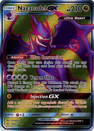 Naganadel GX - 230/236 - Full Art Ultra Rare