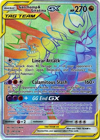 Garchomp & Giratina GX - 247/236 - Hyper Rare