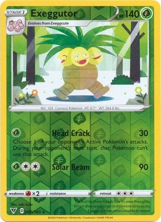 Exeggutor - 005/185 - Rare Reverse Holo