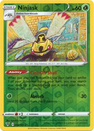 Ninjask - 014/185 - Rare Reverse Holo