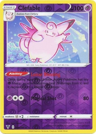 Clefable - 064/185 - Rare Reverse Holo