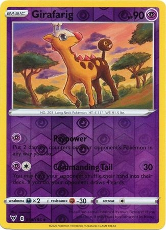 Girafarig - 065/185 - Uncommon Reverse Holo