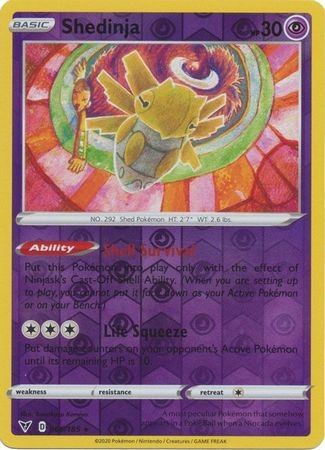 Shedinja - 066/185 - Rare Reverse Holo